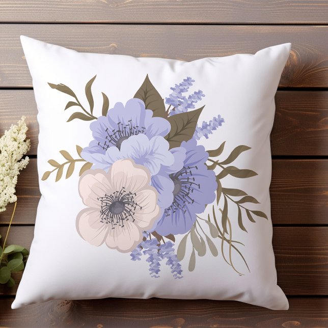 Almofada Rosa Suave e Floral Lavanda (Criador carregado)