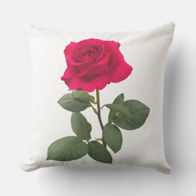 Almofada Rosa vermelha (Frente)