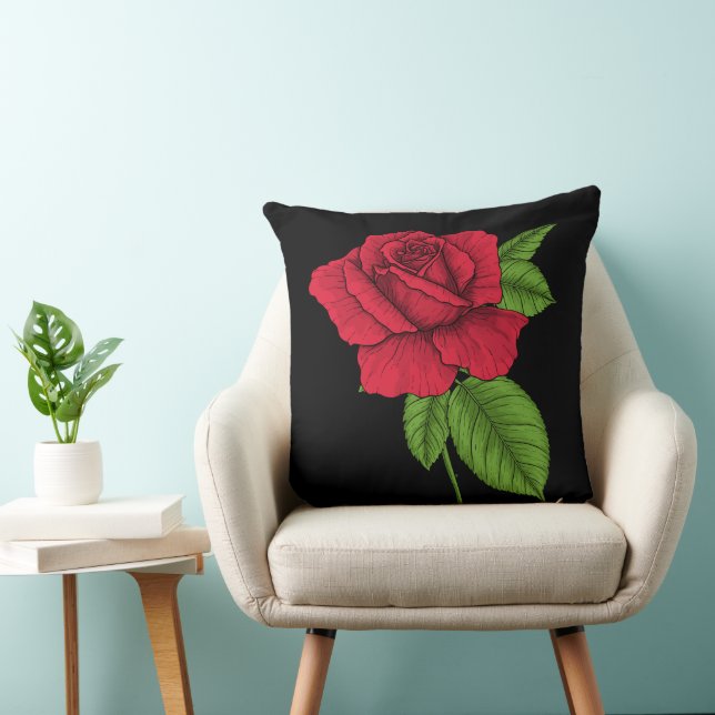 ALMOFADA ROSA VERMELHA 2 (Cadeira)
