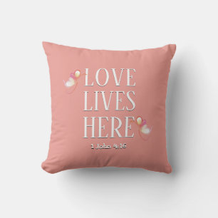 Almofada Rosa VIVAS AMIGAS AQUI Na moda personalizável