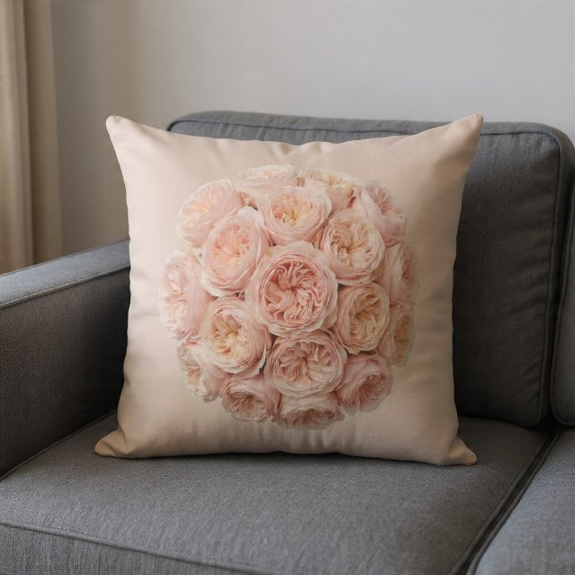 Almofada Rosas Bege e Champanhe (Criador carregado)