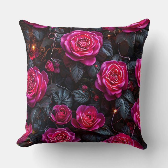 Almofada Rosas cor-de-rosa (Frente)