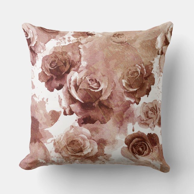 Almofada Rosas de Aquarela 3 (Frente)
