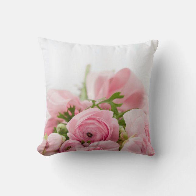 Almofada Rosas de Casamento Rosa (Frente)