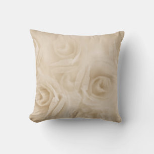 Almofada Rosas de papel Sépia