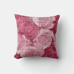 Almofada Rosas de tijolos 14-Mauve-Square