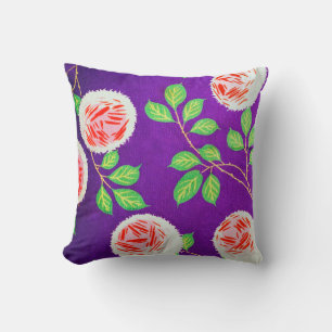 Almofada Rosas, Design de Vintage Japonês