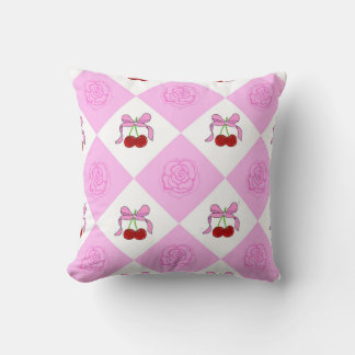 Almofada Rosas e cerejeira