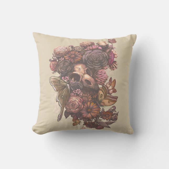 Almofada Rosas e marés (Frente)