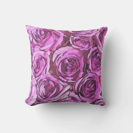 Almofada Rosas magentas