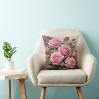 Almofada Rosas Pink Vintage
