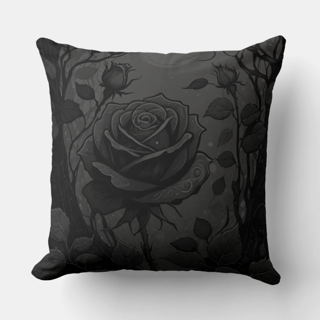 Almofada Rosas Pretos Motif 2 (Frente)