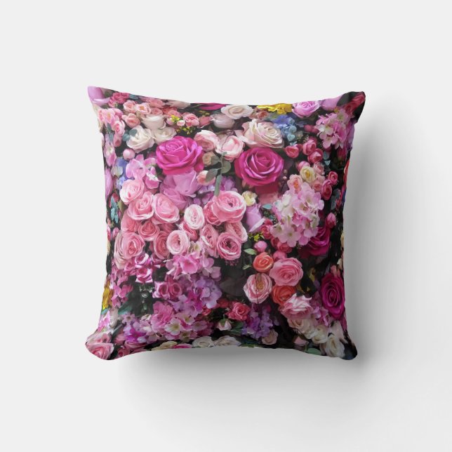 ALMOFADA ROSAS ROMÂNTICOS (Frente)