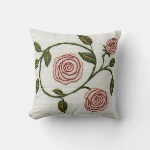 Almofada Rosas Rosa - Charles Rennie Mackintosh