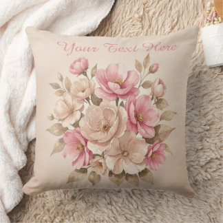 Almofada Rosas Rosa Doce