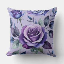 Rosas roxas com azul