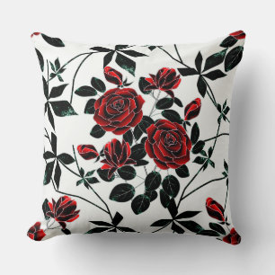 Almofada Rosas vermelhas.