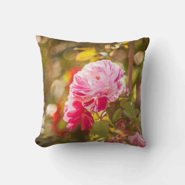 Almofada Rosas vermelhas e rosa (Frente)