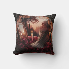 Almofada Rosas vermelhas Espelho de Boudoir, gótica vitoria