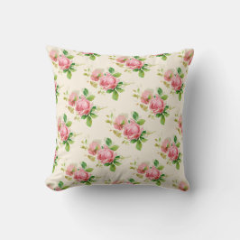 Almofada Rosas vintage rosa
