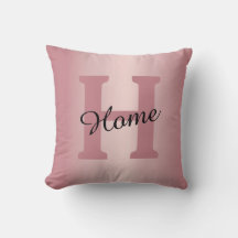 Rose Gold Custom Throw Pillow