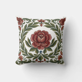 Almofada rosemaling Throw Pillow