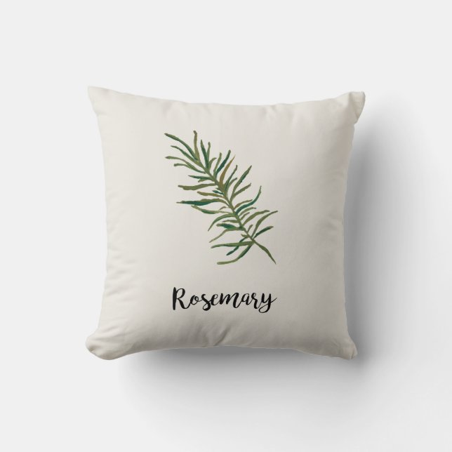 Almofada Rosemary Primavera Herb Travesseiro decorativo (Frente)