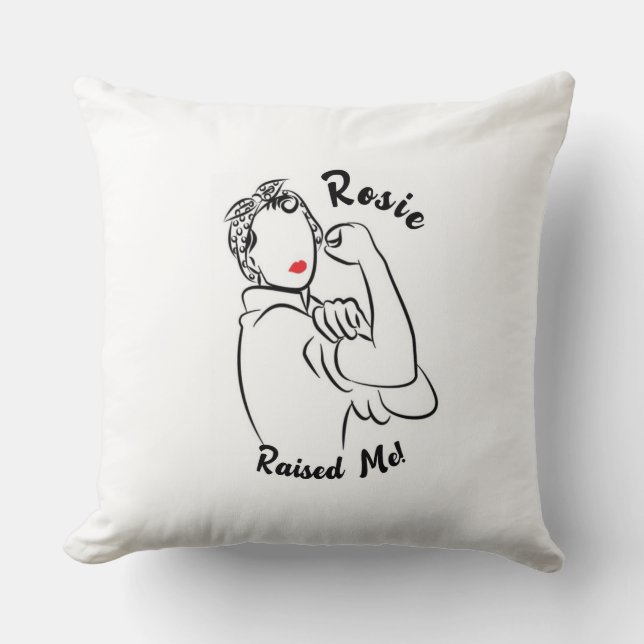 Almofada Rosie Raised Decade - Impressão de tela (Frente)