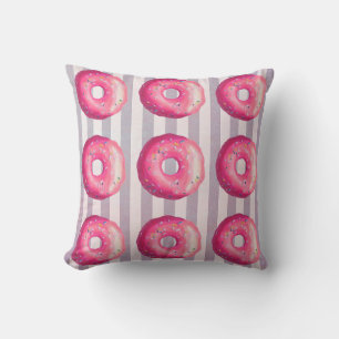 Almofada Rosquinha Com Glacé Cor-De-Rosa E Pulseiras