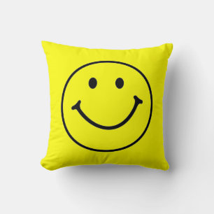 Almofada Rosto de Sorriso Amarelo Original