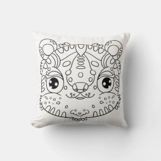 Almofada Rosto de Tigre Kawaii