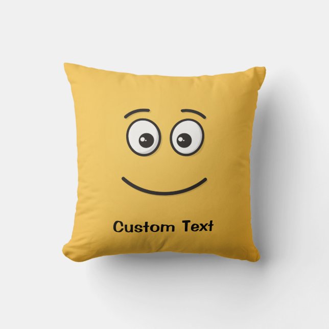 Almofada Rosto sorridente com Travesseiro decorativo de olh (Frente)