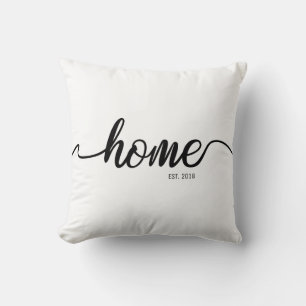 Almofada Roteiro preto Home com ano estabelecido
