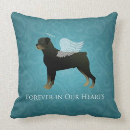 Almofada Rottweiler Angel - Pet Memorial Design