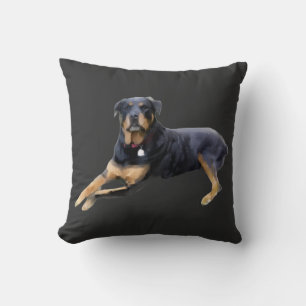 Almofada Rottweiler Majestoso: Serenidade na Força