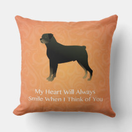 Almofada Rottweiler - Pensando em Você - Pet Memorial