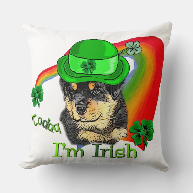 Almofada Rottweiler - Ruas de papoila (Frente)