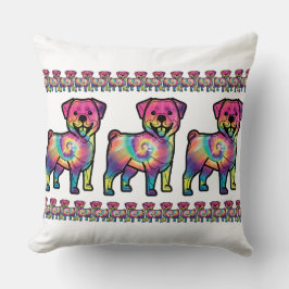 Almofada Rottweiler Tie Dye