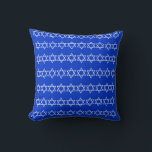 Almofada ROUBANDO O DREIDEL E FICA AZUL E BRANCO, travessei<br><div class="desc">travesseiro azul e branco Dreidel STAR OF DAVID TRIM STAR OF DAVID ON back pelo designer Sandy Closs ~ SandyCloss~</div>
