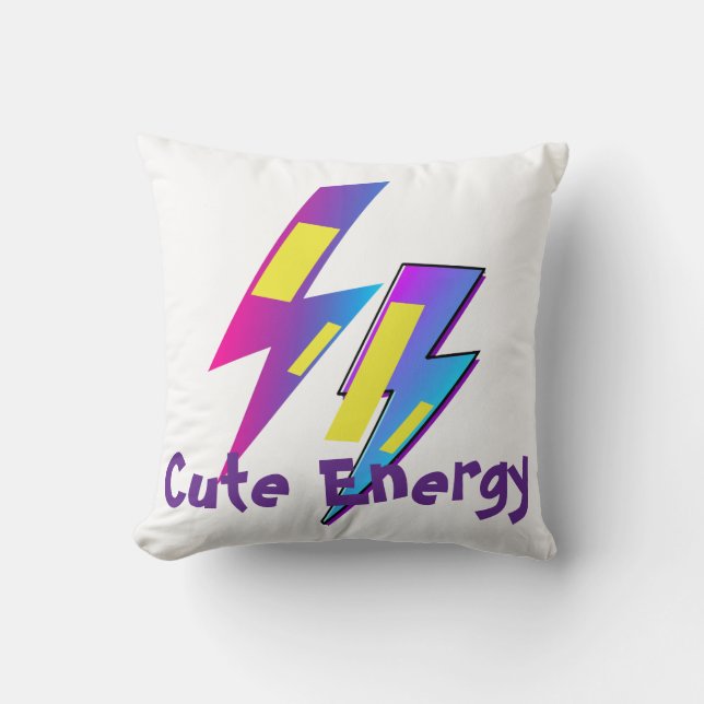 Almofada Roupa de Bebê Cute Energy Lightning Kawaii (Frente)