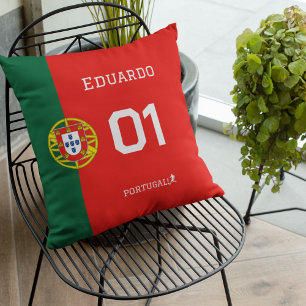 Almofada Roupas Personalizadas de Fã de Futebol de Portugal