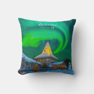 Almofada Rovaniemi, Finlândia - Magia Aurora