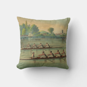 Almofada Rowers de Vintage Race de Barcos Ratas