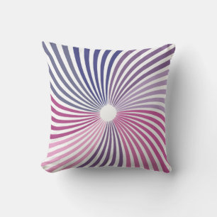 Almofada Roxo Abstrato Geométrico - Púrpura Rosa,