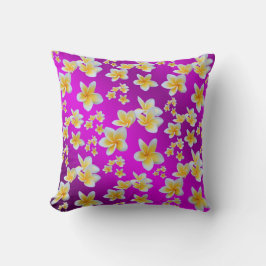 Almofada roxo,asiático, amarelo, branco, florir, brilhante,