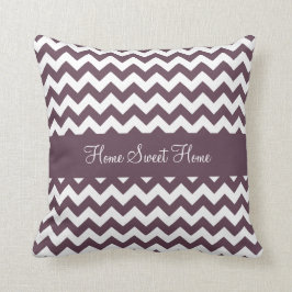 Almofada Roxo Chevron da beringela