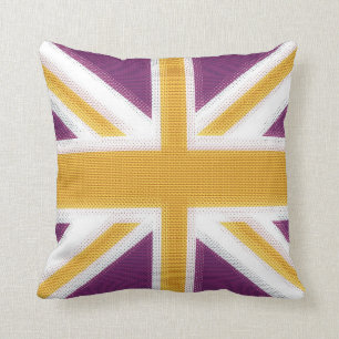 Almofada Roxo de Union Jack