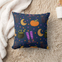 Roxo e Laranja Padronizado de Halloween
