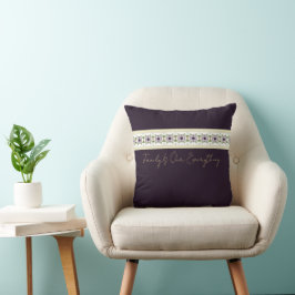 Almofada Roxo E Nata