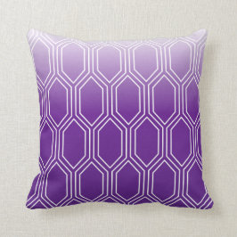 Almofada Roxo geométrico do teste padrão | do motivo